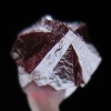 Twinned Cinnabar crystal